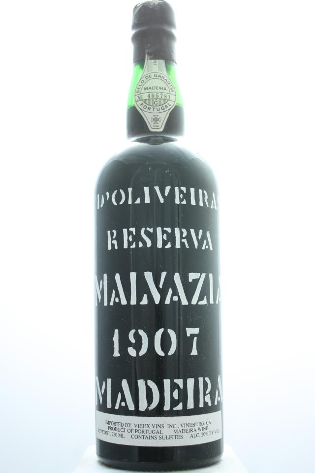 d'Oliveiras Malvasia Reserva 1907