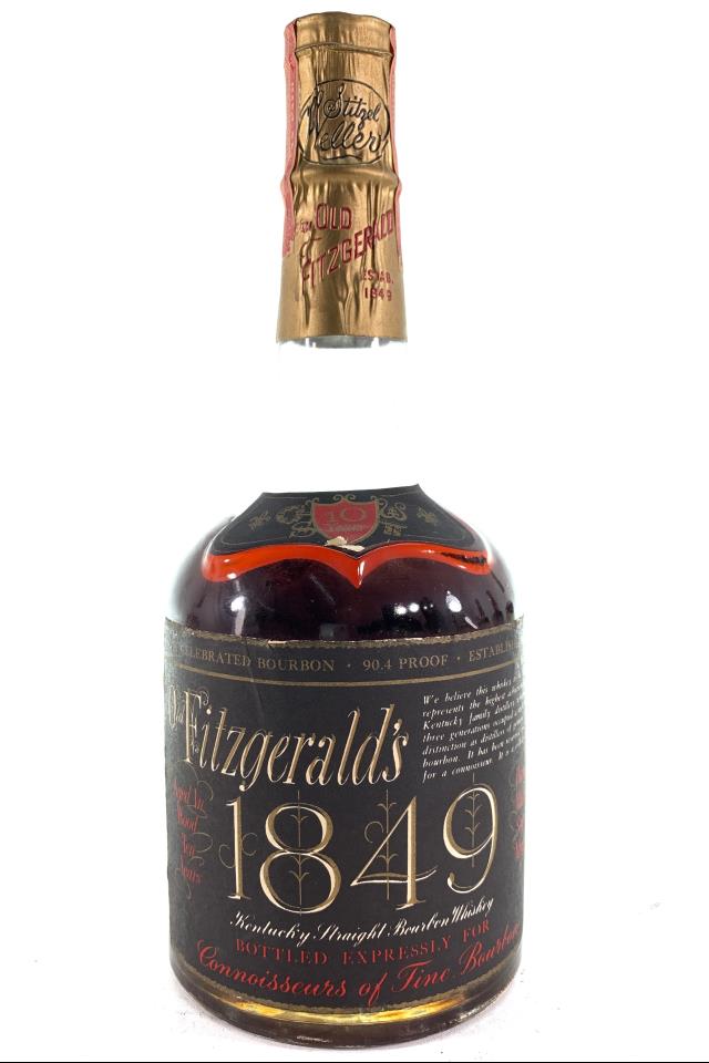 Stitzel-Weller Old Fitzgerald Kentucky Straight Bourbon Whiskey Old Fitzgerald's 1849 Ten-Year-Old NV