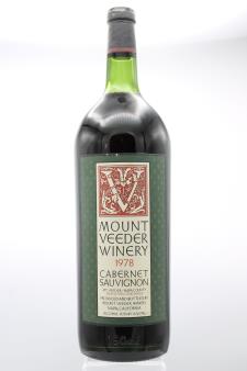 Mount Veeder Winery Cabernet Sauvignon Bernstein Vineyards 1978