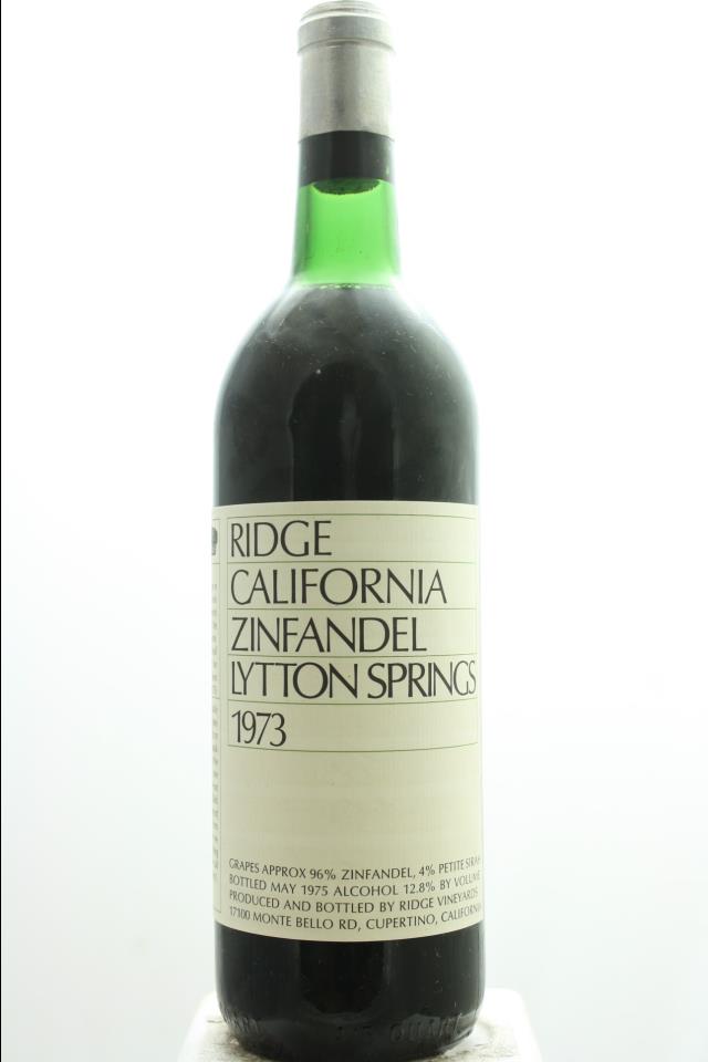 Ridge Vineyards Zinfandel Lytton Springs 1973