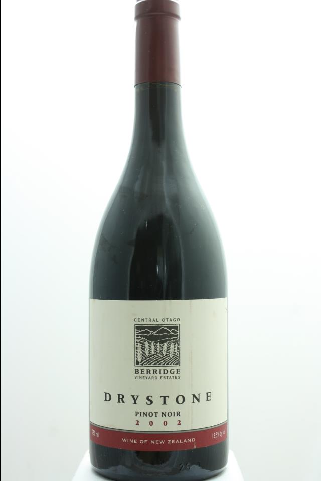 Berridge Vineyard Estate Pinot Noir Drystone 2002