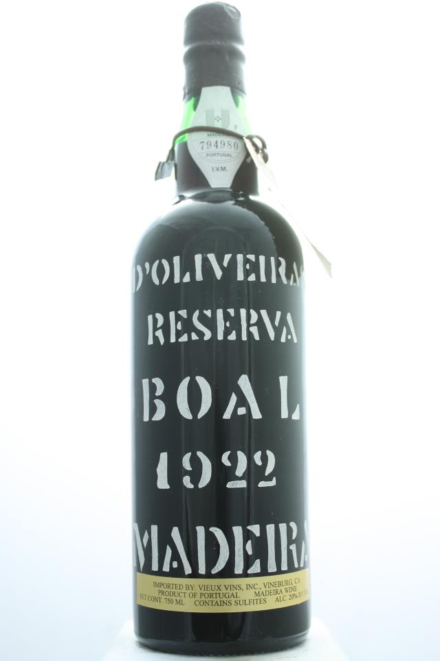 d'Oliveiras Boal Reserva 1922