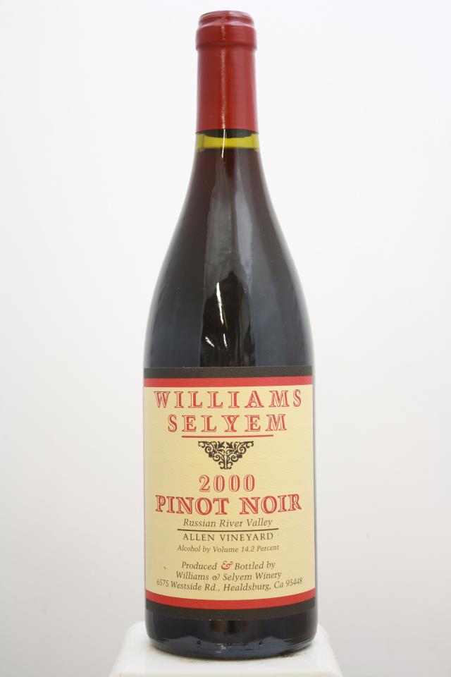 Williams Selyem Pinot Noir Allen Vineyard 2000
