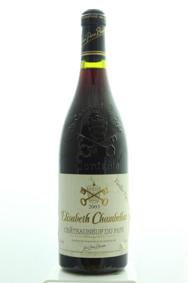 Domaine du Père Caboche - J. P. Boisson Châteauneuf-du-Pape Elisabeth Chambellan Vieilles Vignes 2003