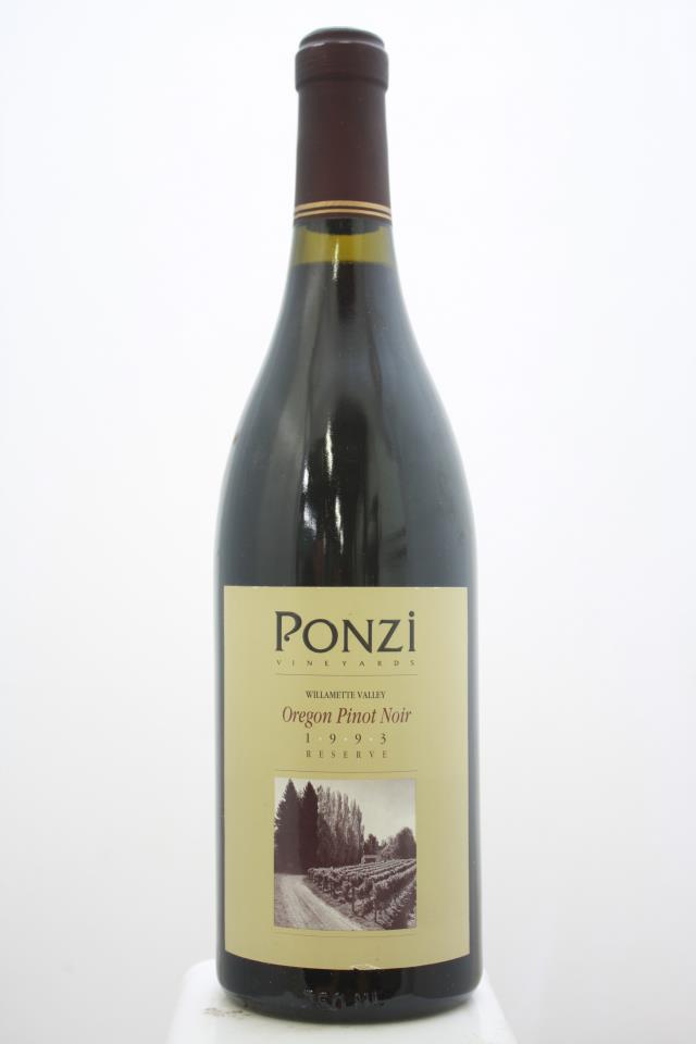 Ponzi Pinot Noir Reserve 1993