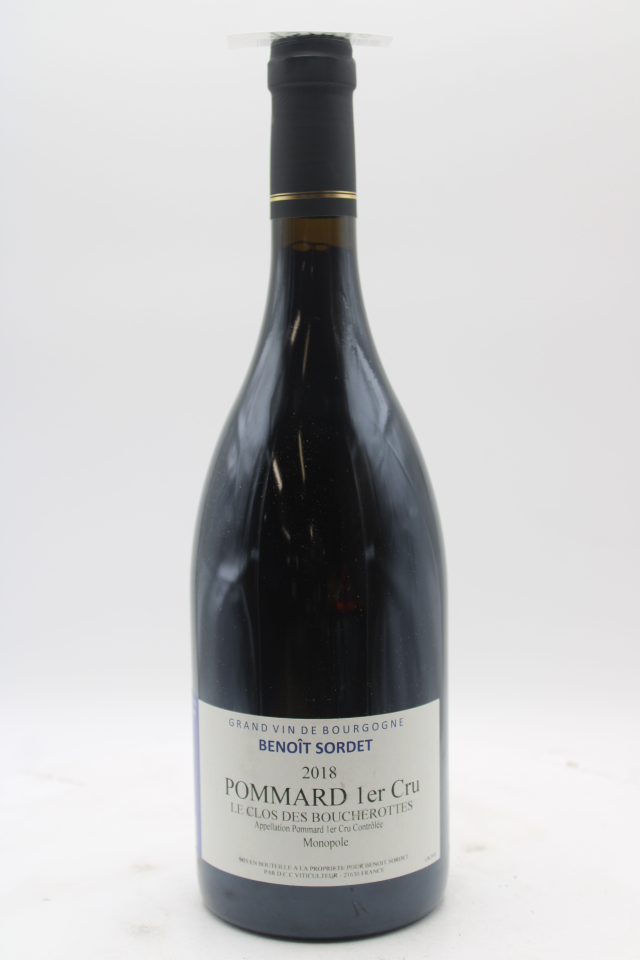 Benoit Sordet Pommard Le Clos des Boucherottes 2018
