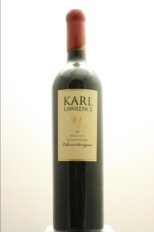 Karl Lawrence Cabernet Sauvignon Beckstoffer Dr. Crane Vineyard 2004