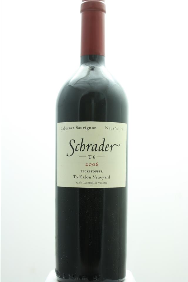 Schrader Cabernet Sauvignon Beckstoffer To Kalon Vineyard T6 2006