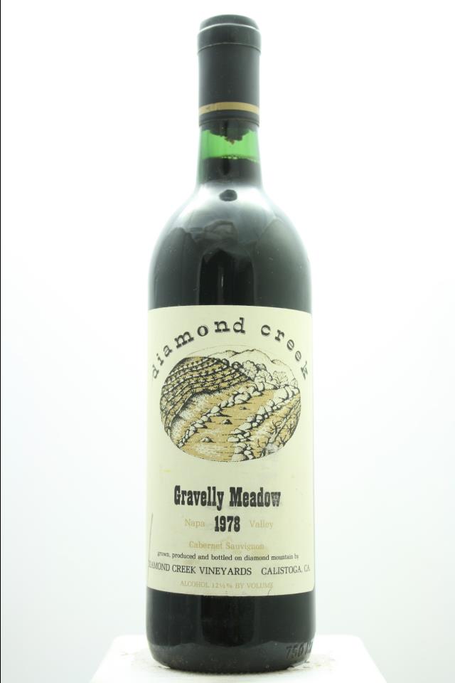 Diamond Creek Cabernet Sauvignon Estate Gravelly Meadow 1978