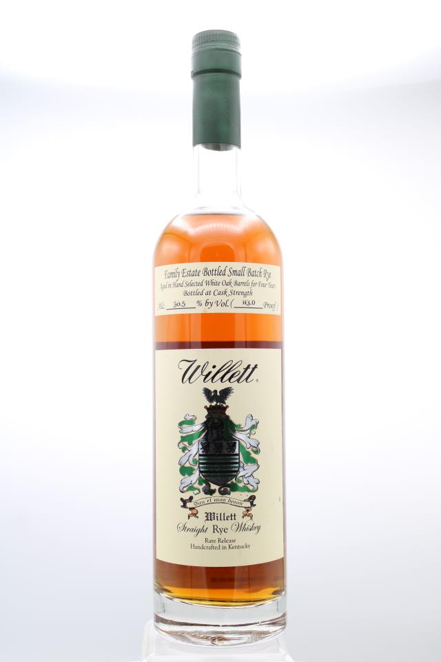 Willett Straight Rye Whiskey Rare Release 4-Years-Old NV