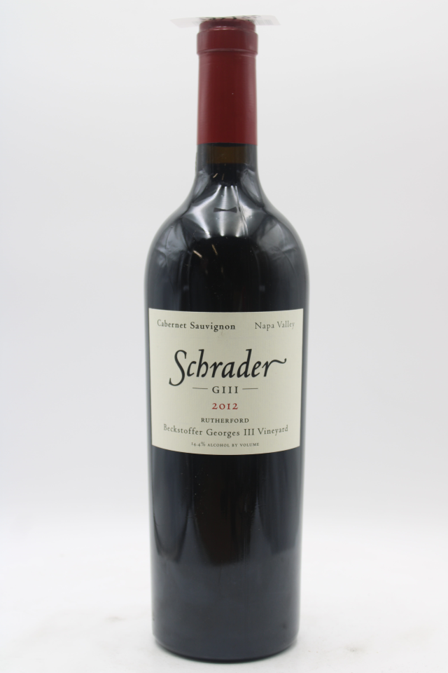 Schrader Cabernet Sauvignon GIII Beckstoffer Georges III Vineyard 2012