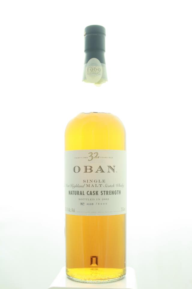 Oban Single West Highland Malt Scotch Whisky Natural Cask Strength 32-Years-Old 1969