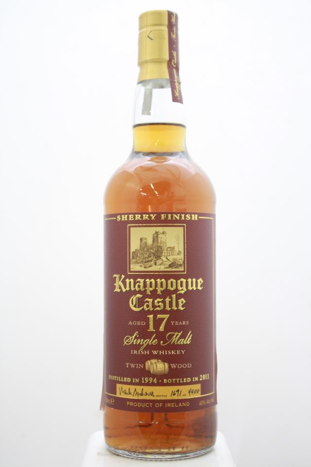 Knappogue Castle Single Malt Irish Whiskey Sherry Finish Twin Wood 1994