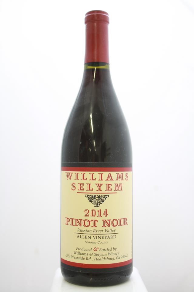 Williams Selyem Pinot Noir Allen Vineyard 2014