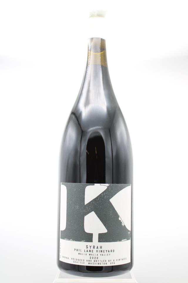 K Vintners Syrah Phil Lane 2020