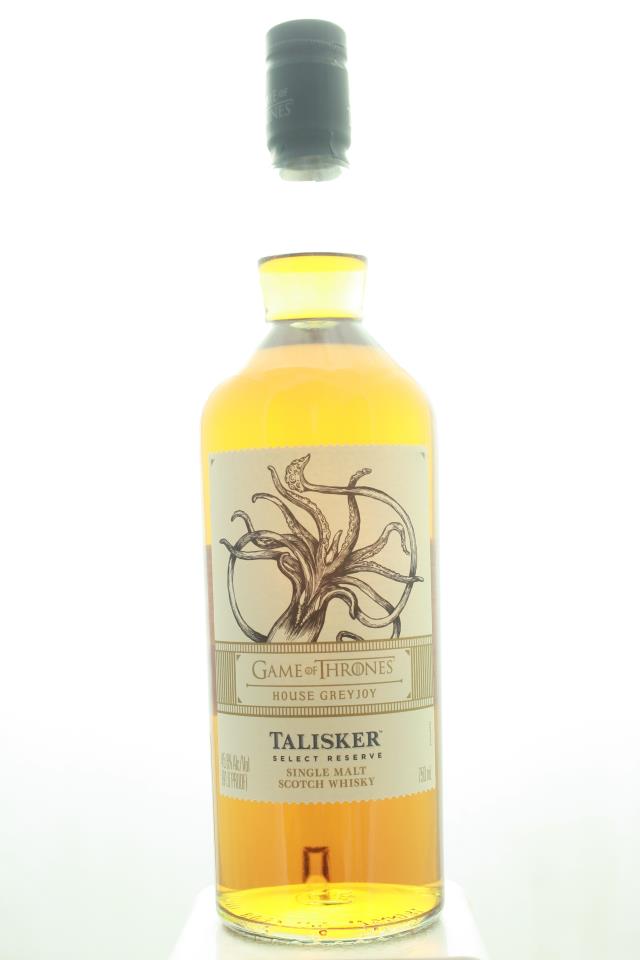 Talisker Single Malt Scotch Whisky Game Of Thrones House Greyjoy Select Reserve NV
