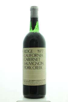 Ridge Vineyards Cabernet Sauvignon York Creek 1977