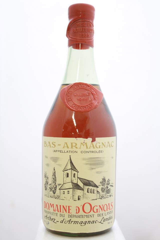 Domaine D'Ognoas Bas Armagnac 1965