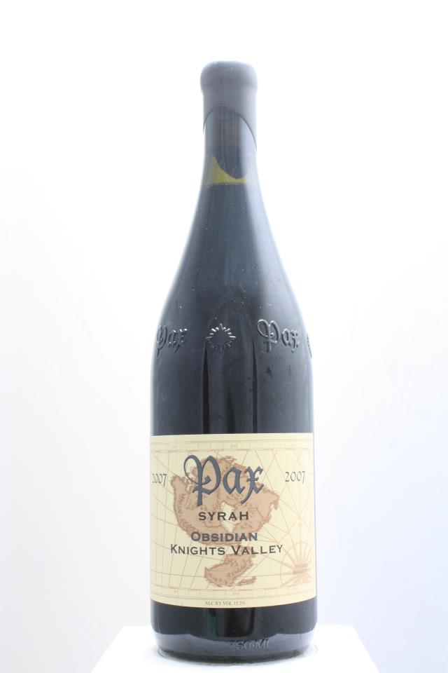 Pax Syrah Obsidian 2007