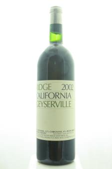 Ridge Vineyards Zinfandel Geyserville 2002