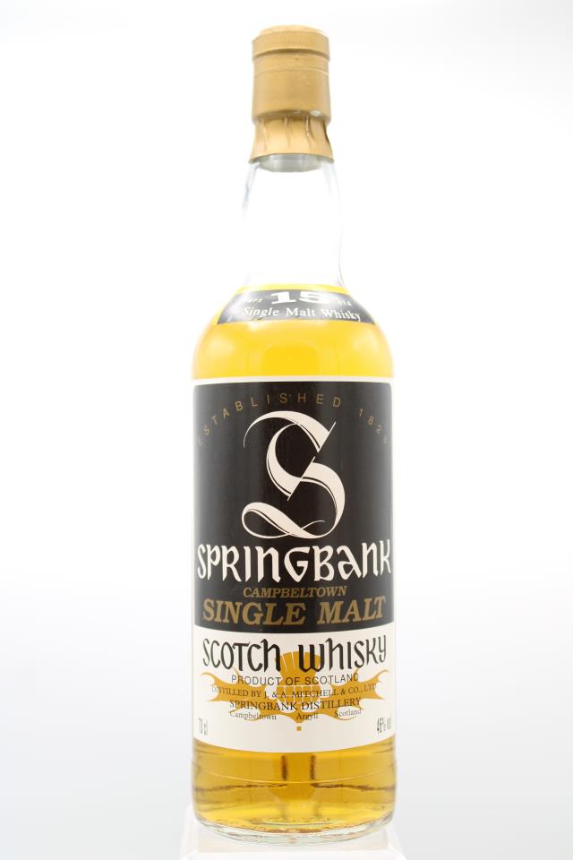 J & A Mitchell & Co (Springbank) Campbeltown Single Malt Scotch Whisky 15-Years-Old NV