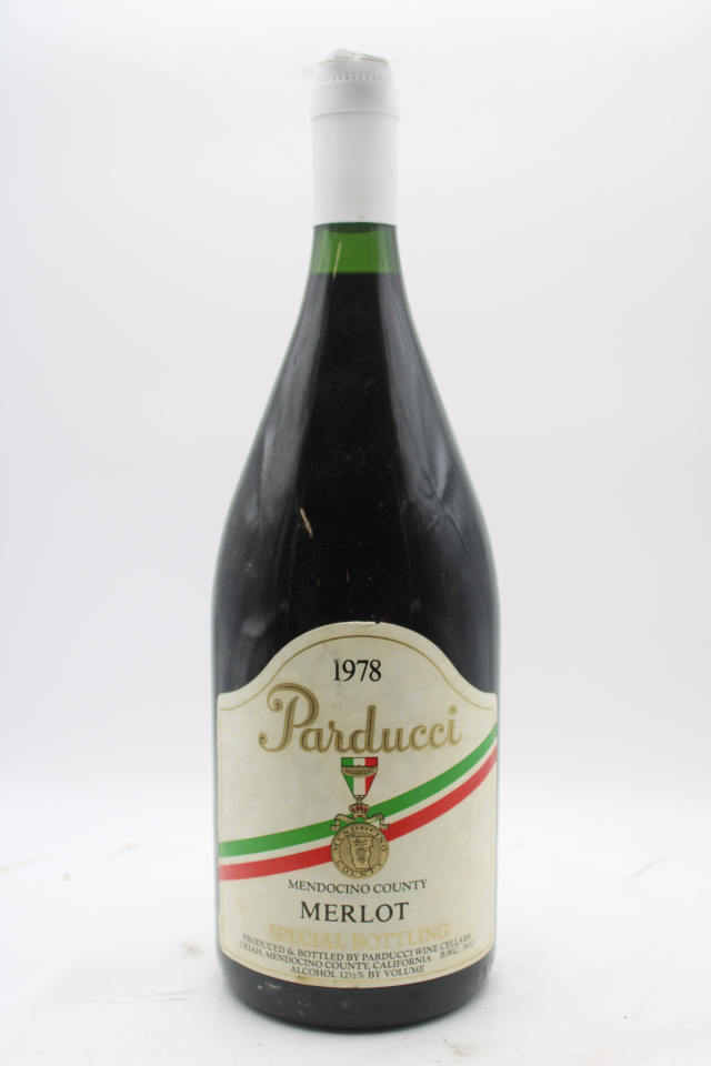 Parducci Merlot Special Bottling 1978
