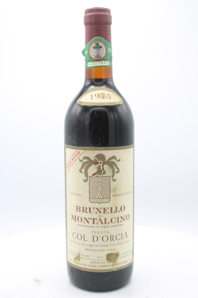 Col D`Orcia Brunello di Montalcino 1975
