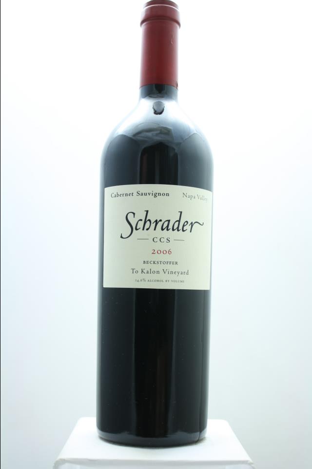 Schrader Cabernet Sauvignon Beckstoffer To Kalon Vineyard CCS 2006