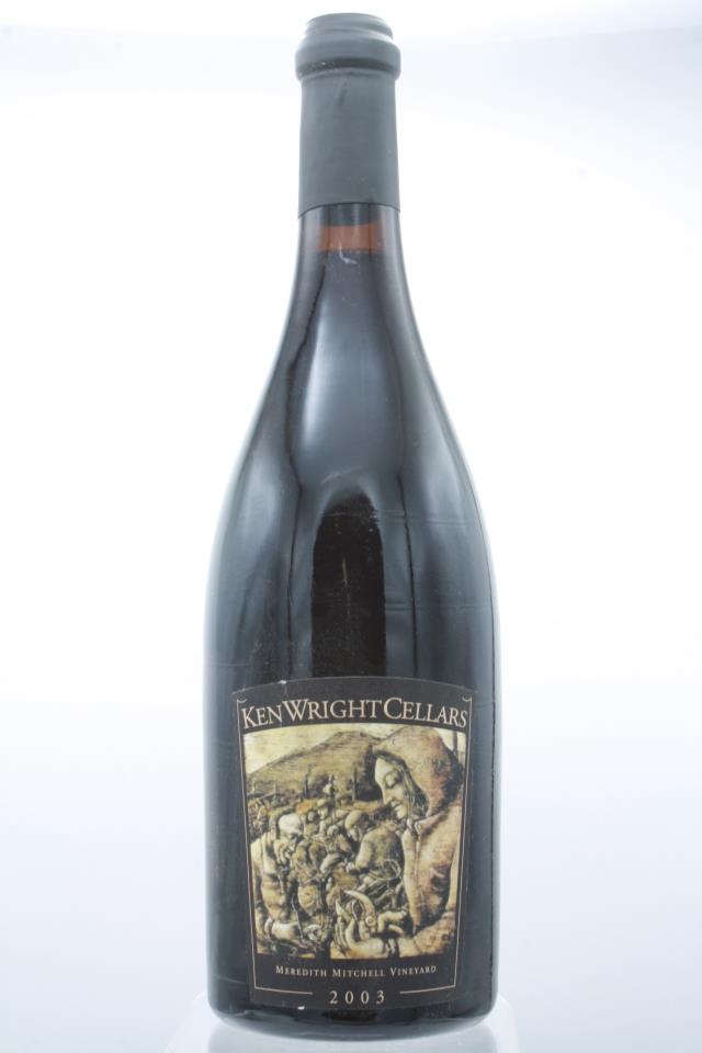 Ken Wright Cellars Pinot Noir Meredith Mitchell Vineyard 2003