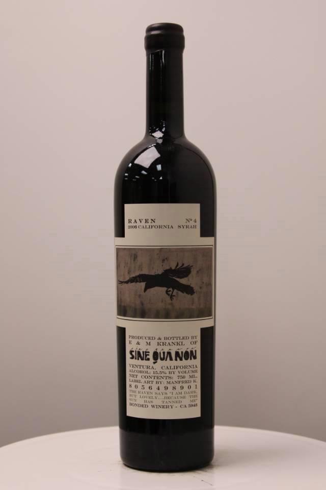 Sine Qua Non Syrah/Grenache Raven Series 2006