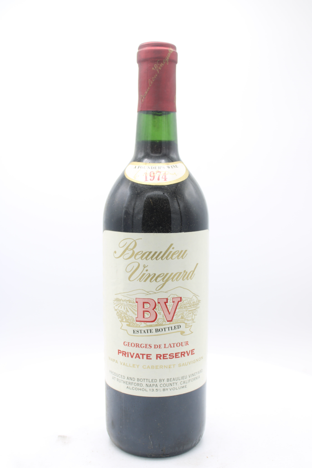BV Cabernet Sauvignon Georges de Latour Private Reserve 1974