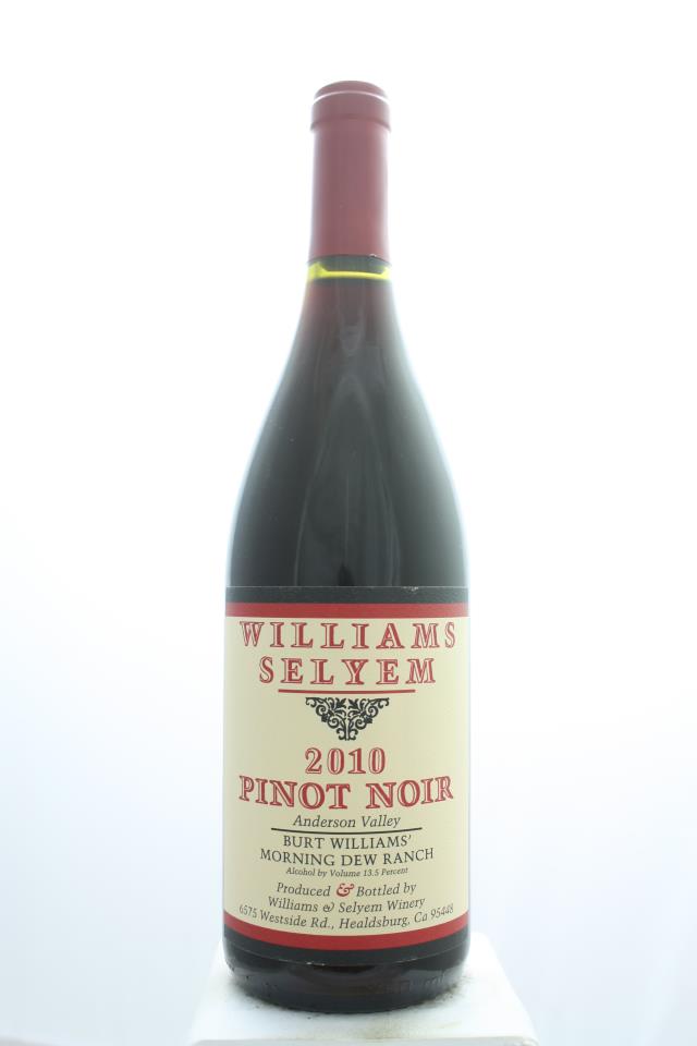 Williams Selyem Pinot Noir Burt Williams' Morning Dew Ranch  2010