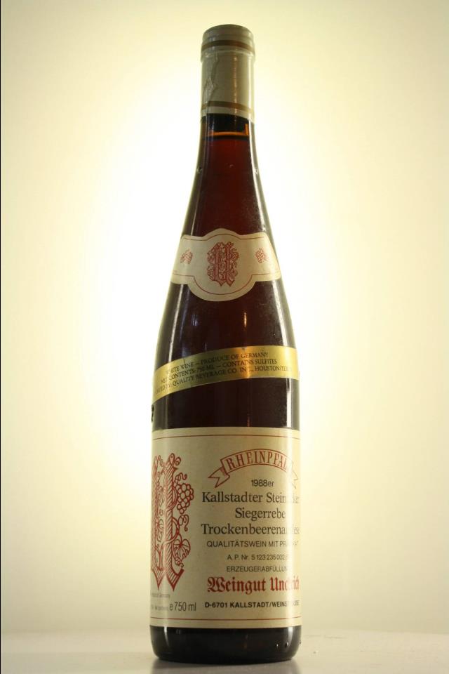 Unckrich Kallstadter Steinacker Siegerrebe TBA 1988