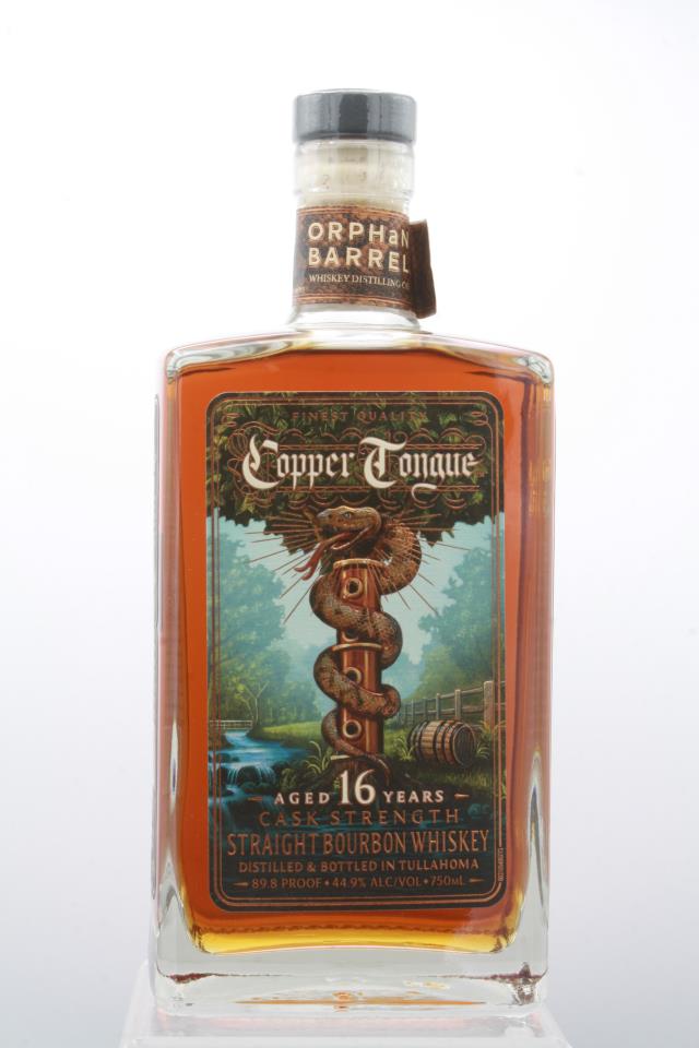 Orphan Barrel Straight Bourbon Whiskey Copper Tongue Cask Strength 16-Years-Old NV