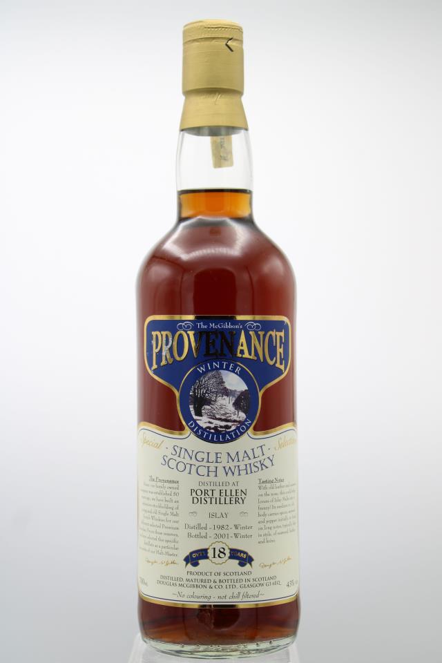 Douglas Laing-McGibbon's Provenance Port Ellen 18 Year Old Single Malt Scotch Whisky 1982