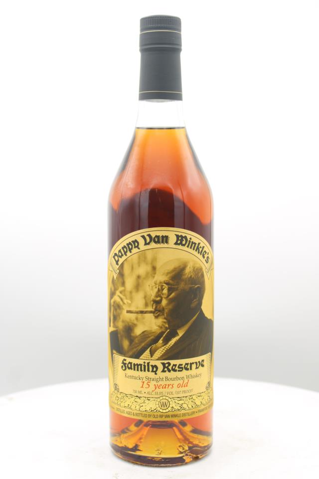 Old Rip Van Winkle Pappy Van Winkle's Kentucky Straight Bourbon Whiskey Family Reserve 15-Year-Old NV