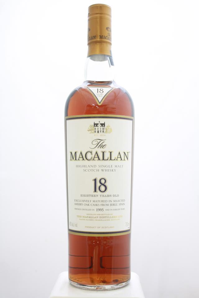 The Macallan Sherry Oak Cask Single Malt Scotch Whisky 18 Year Old 1995