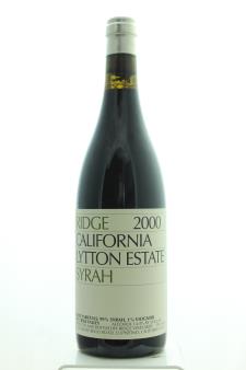 Ridge Vineyards Syrah Estate Lytton 2000