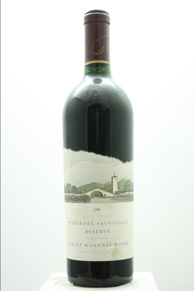 Robert Mondavi Cabernet Sauvignon Reserve Unfiltered 1991