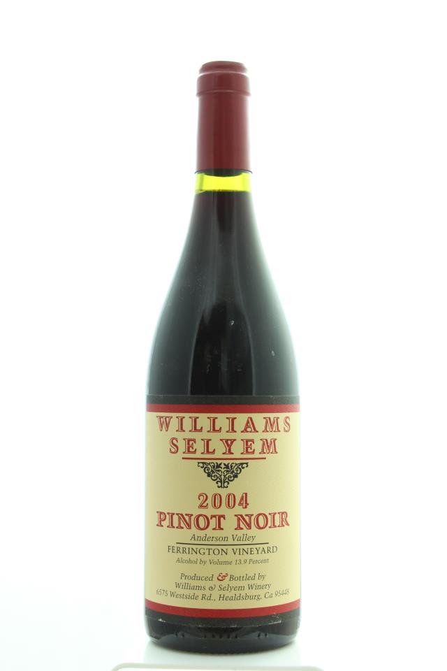Williams Selyem Pinot Noir Ferrington Vineyard 2004