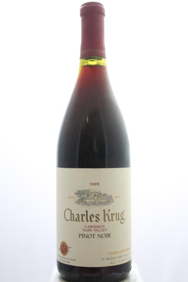 Charles Krug Pinot Noir Carneros 1985