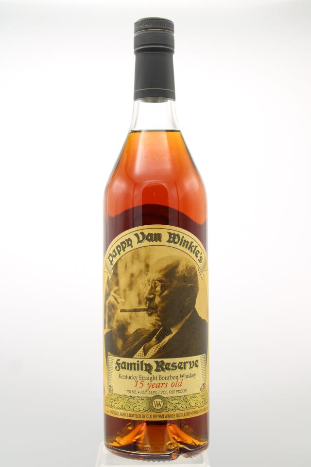 Old Rip Van Winkle Pappy Van Winkle's Kentucky Straight Bourbon Whiskey Family Reserve 15-Year-Old NV