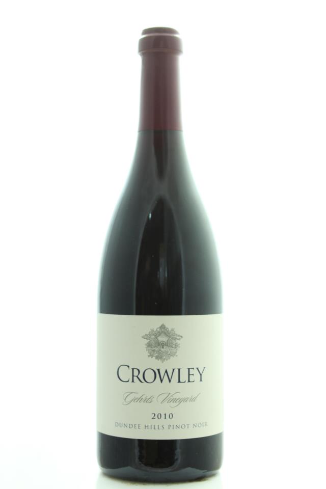 Crowley Pinot Noir Gehrts Vineyard 2010