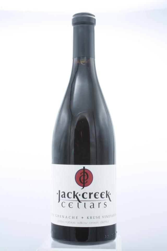 Jack Creek Grenache Kruse Vineyards Willow Creek District 2014
