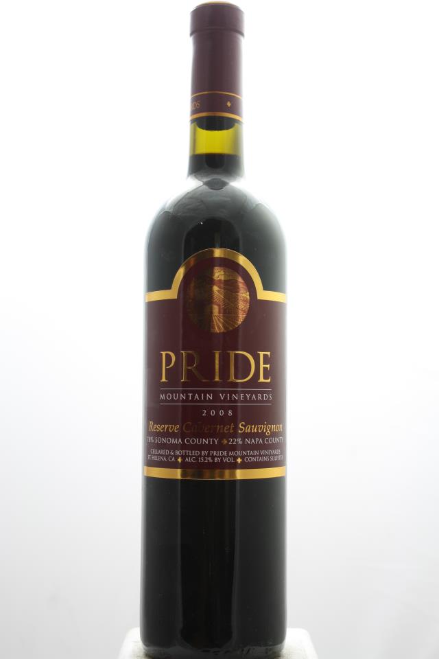Pride Mountain Vineyards Cabernet Sauvignon Reserve Sonoma County / Napa County 2008