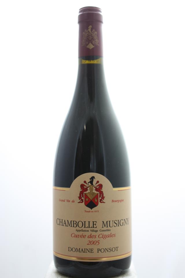 Domaine Ponsot Chambolle-Musigny Cuvée de Cigales 2005