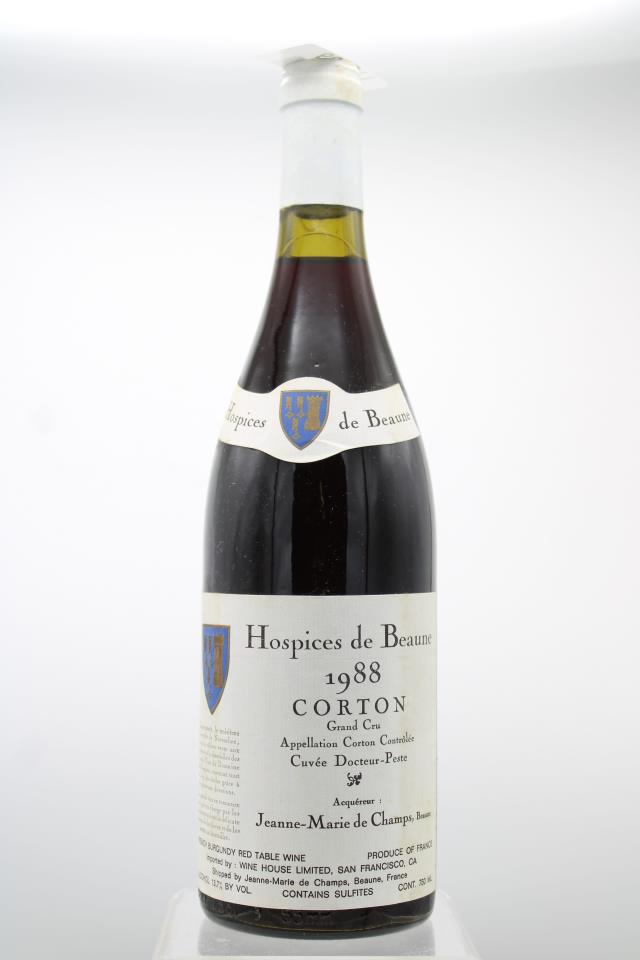 J.M. de Champs Corton Hospices de Beaune Cuvee Dr. Peste 1988