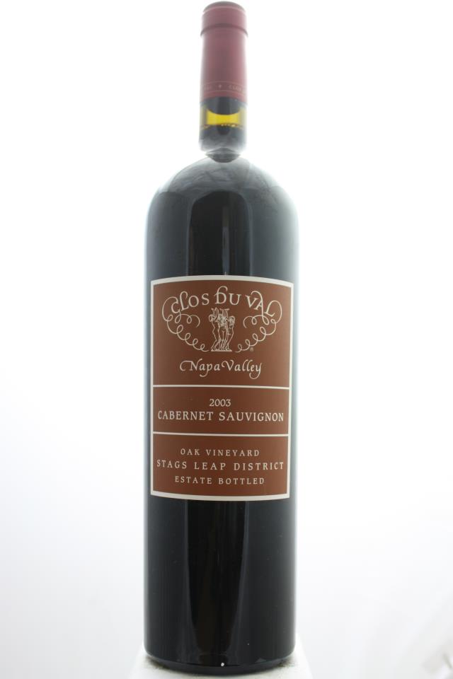 Clos du Val Cabernet Sauvignon Oak Vineyard 2003