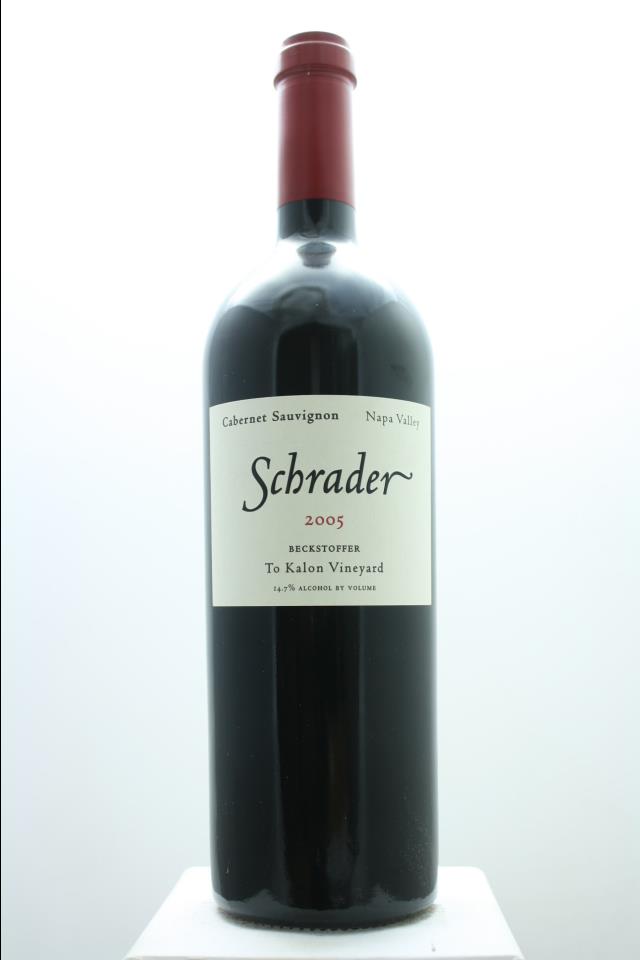 Schrader Cabernet Sauvignon Beckstoffer To Kalon Vineyard 2005