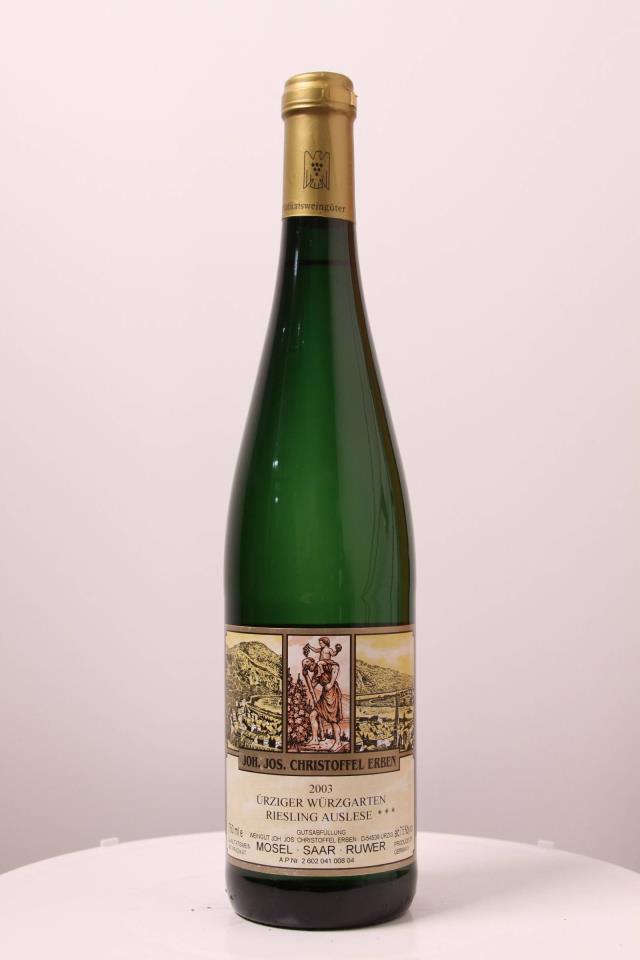 J.J. Christoffel Urziger Wurzgarten Riesling Auslese*** 2003